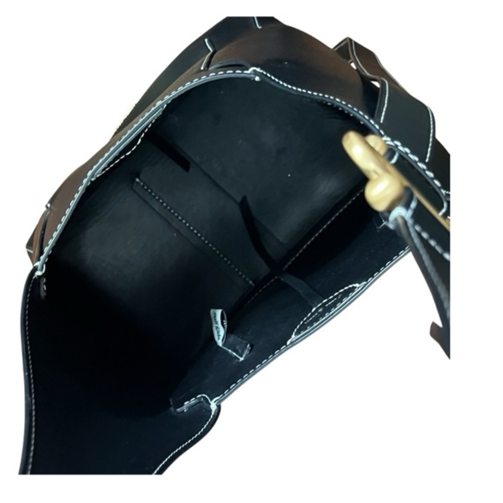 Cult Gaia Simona Bag Women’s‎ Black Leather Shoulder Purse Modern - Picture 13 of 15